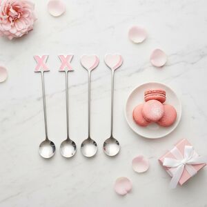 Anthropologie Valentine's Day XOXO Teaspoons, Set of 4 NWT